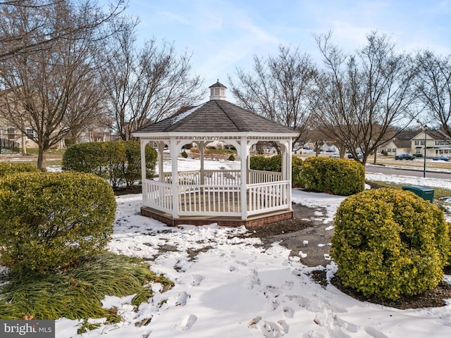 view of property's community featuring a gazebo