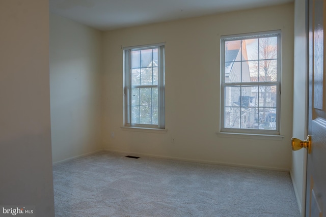 view of carpeted empty room