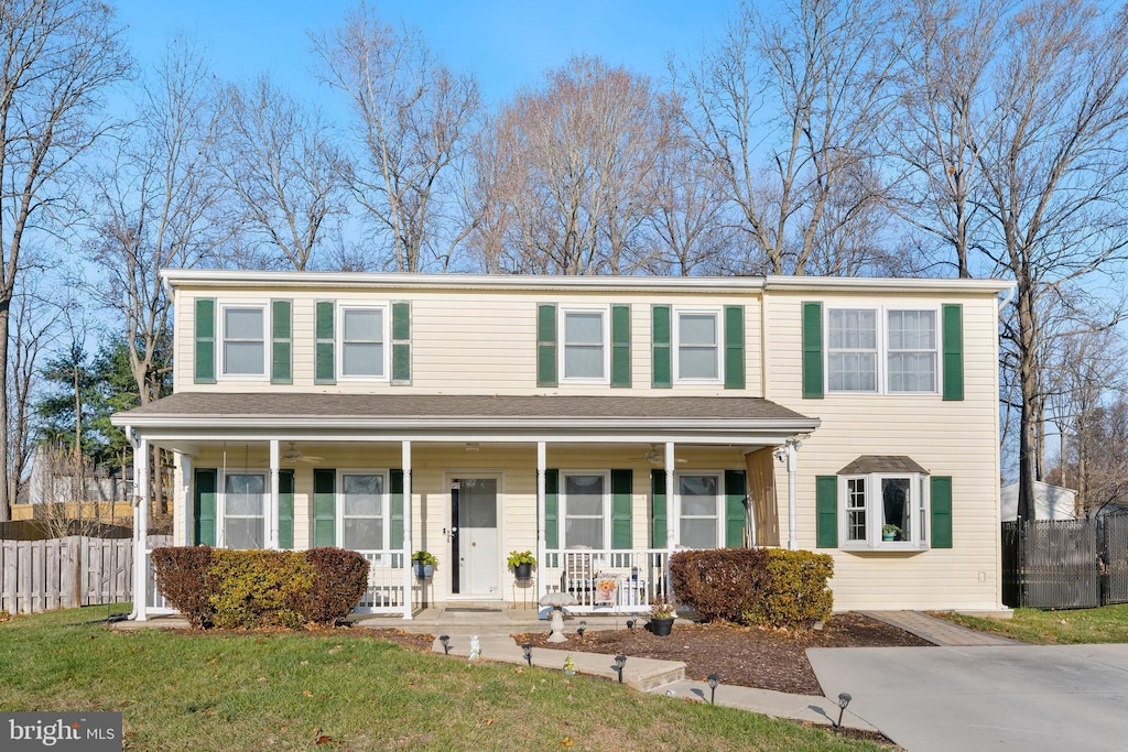 view of front of home with a porch