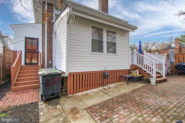 exterior space with a patio area