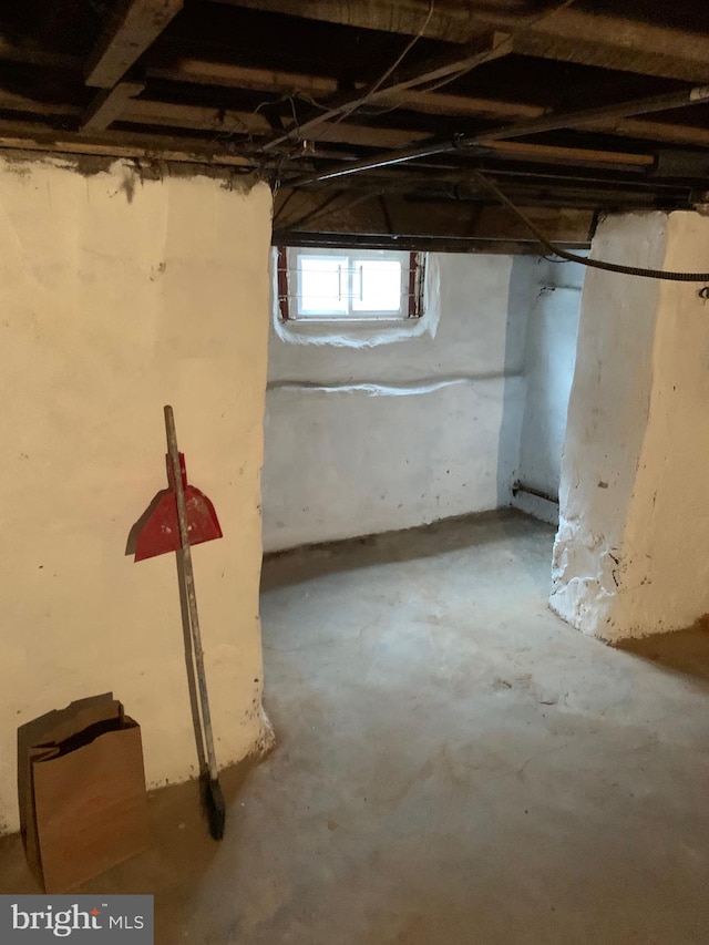 view of basement