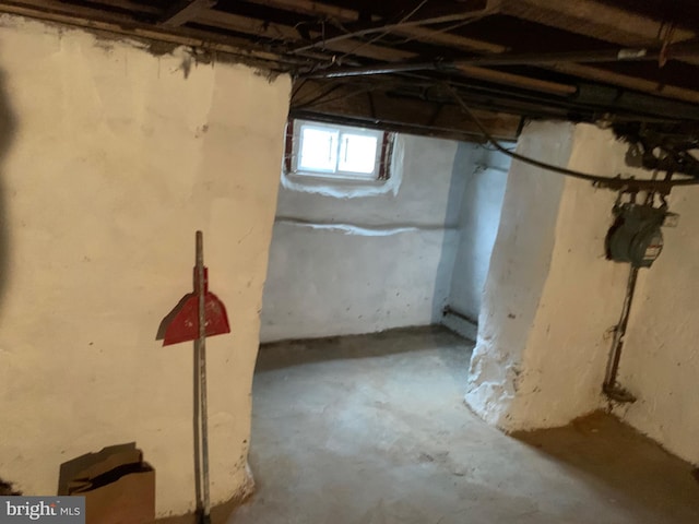 view of basement