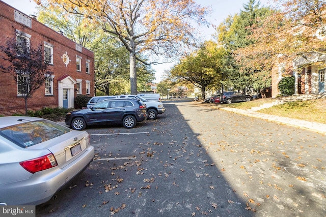 view of road featuring curbs and sidewalks