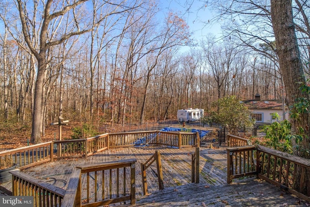 view of wooden terrace