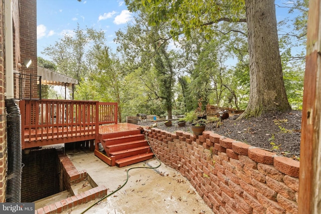 view of patio / terrace featuring a deck