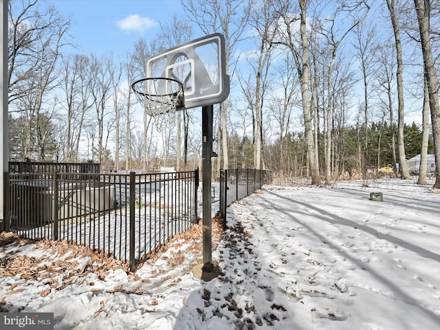 view of sport court