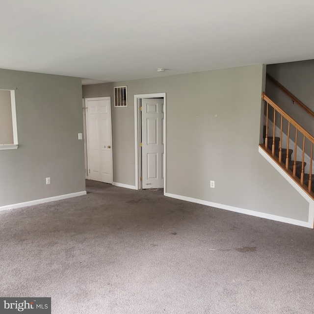 view of carpeted empty room