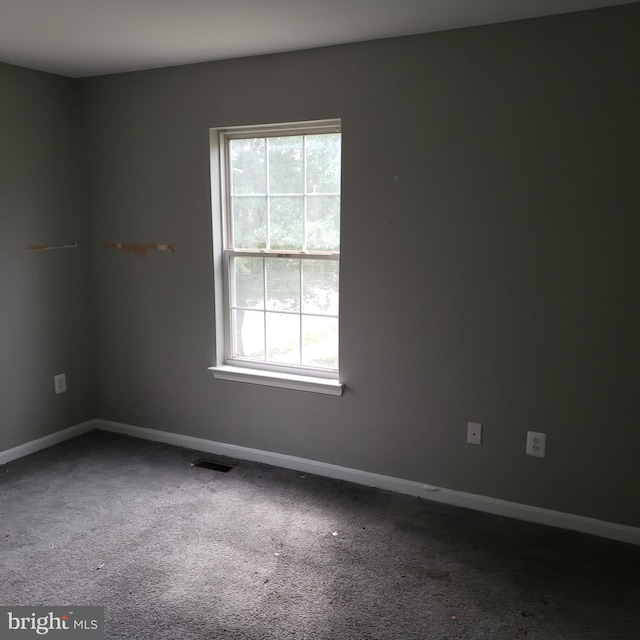 view of carpeted empty room