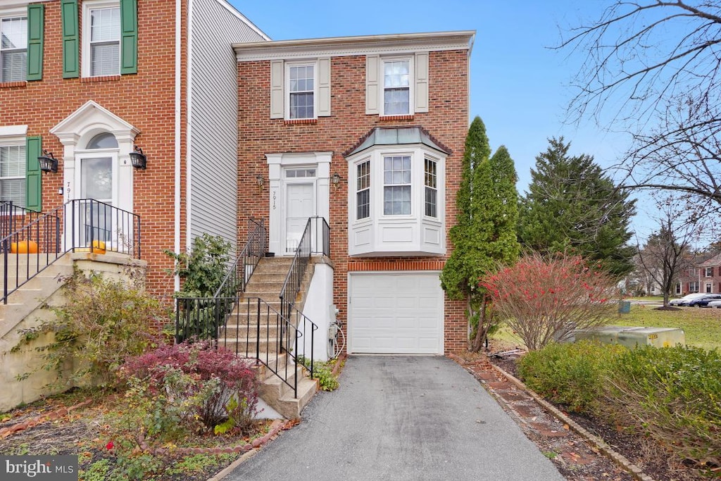 view of property with a garage