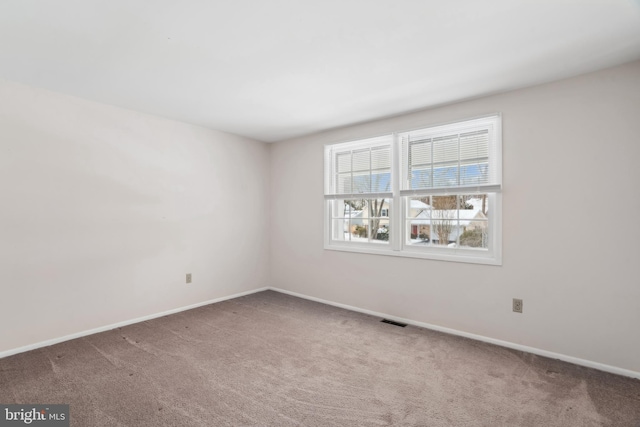 view of carpeted empty room