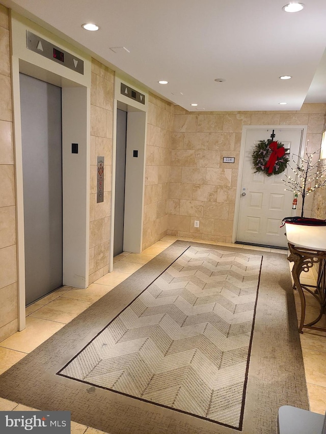 8340 Greensboro Dr Unit 1010, Mclean, VA 22102 - common area with tile walls and recessed lighting