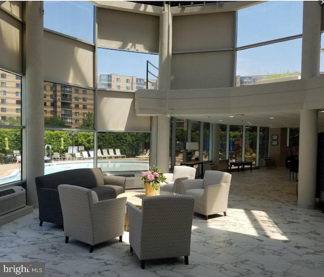 8340 Greensboro Dr Unit 1010, Mclean, VA 22102 - building lobby with a towering ceiling