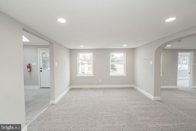 view of carpeted empty room