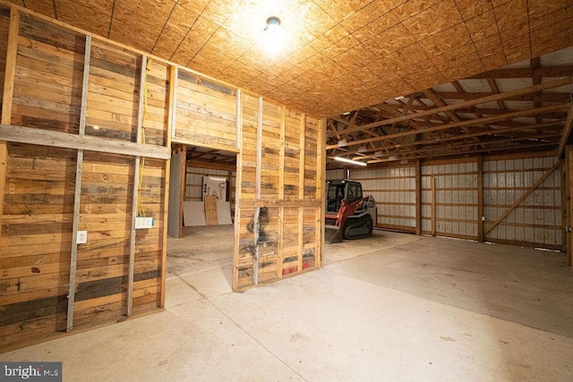 interior space featuring concrete flooring