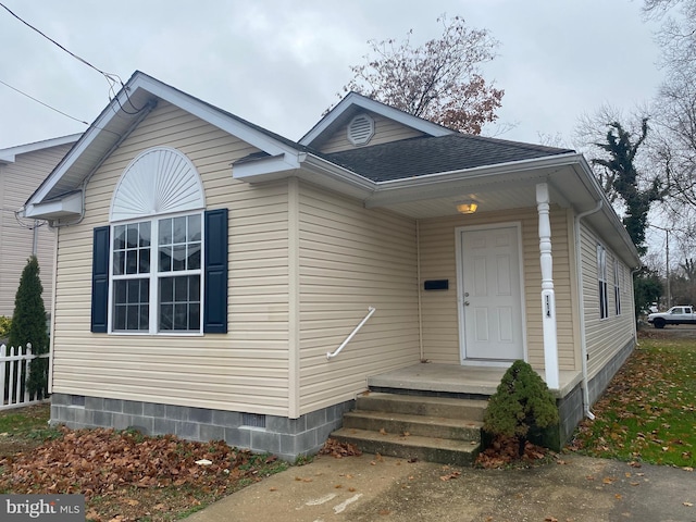 view of front of home