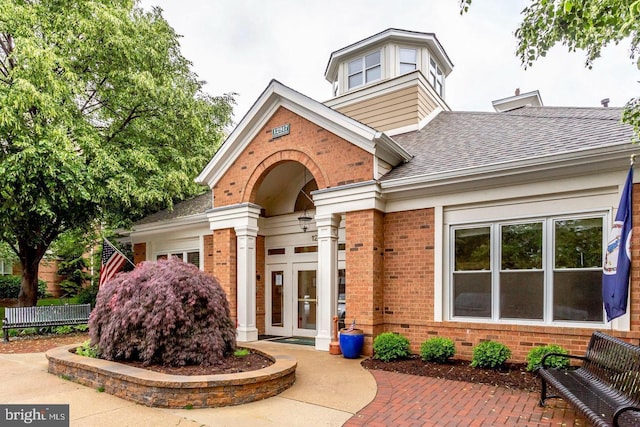 view of front of house featuring french doors