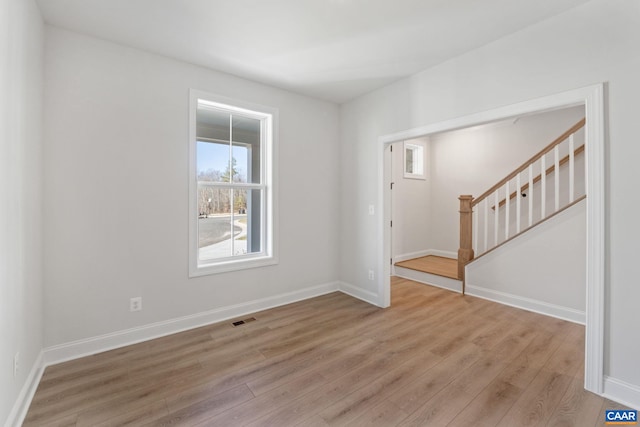 foyer entrance featuring light hardwood / wood-style floors