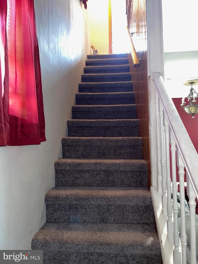 view of stairs