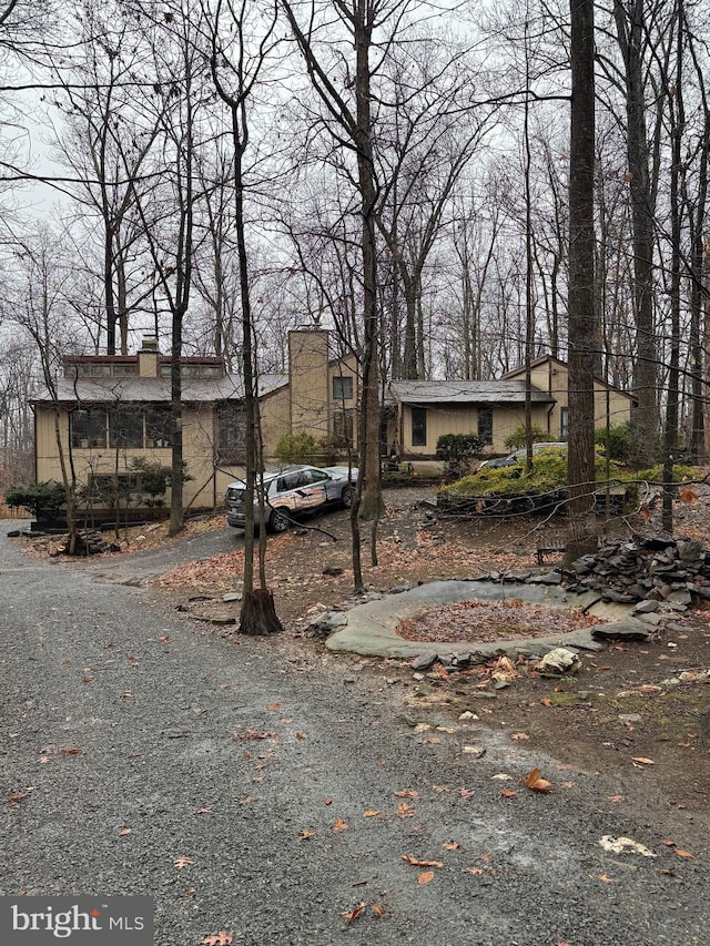 view of front of home