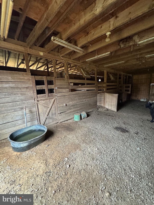 view of horse barn