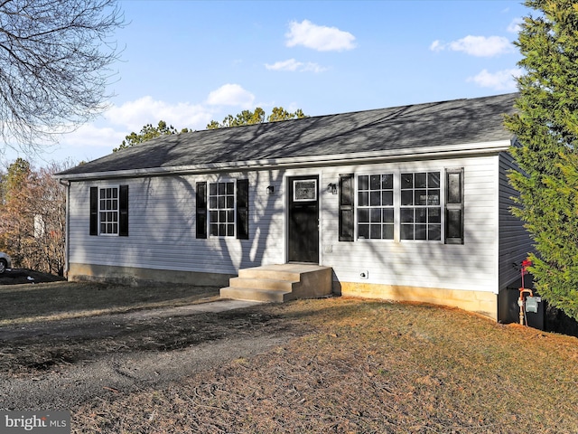 view of ranch-style home