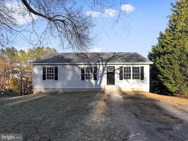 view of ranch-style home