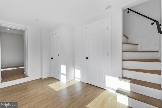 interior space with wood-type flooring