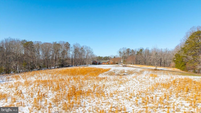 view of snowy landscape