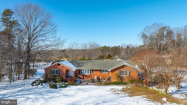 view of ranch-style home