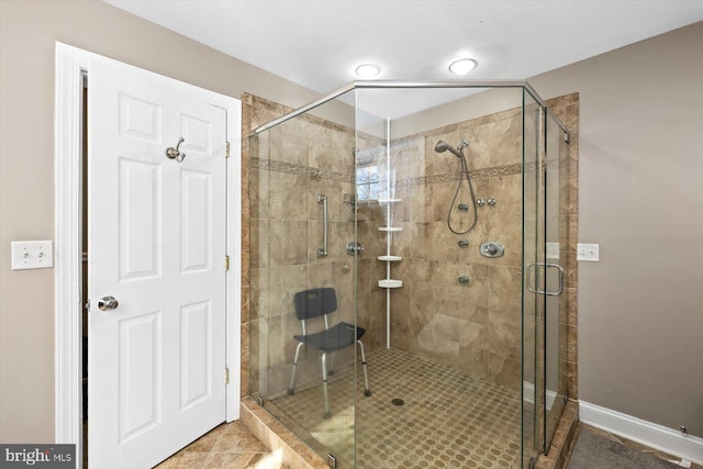 bathroom with walk in shower