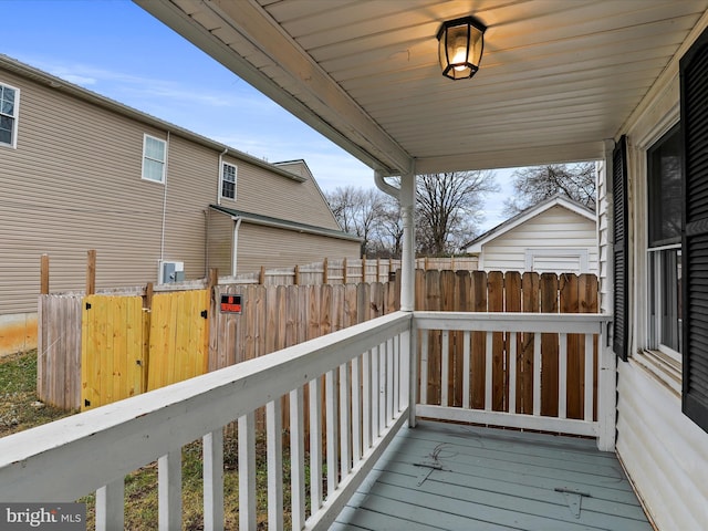 view of deck