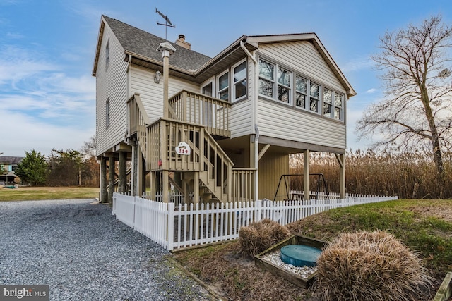 view of front of home