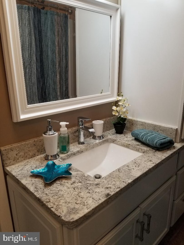 bathroom featuring vanity