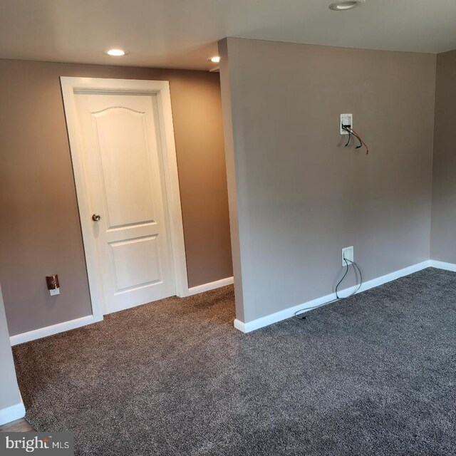 view of carpeted empty room