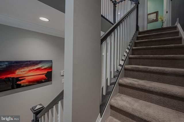 stairs with ornamental molding