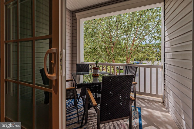 view of balcony