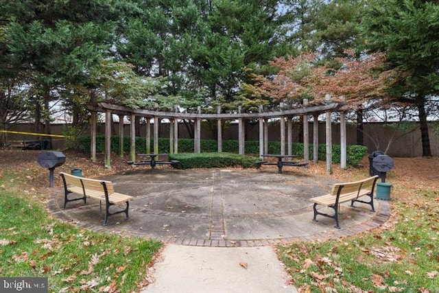 view of home's community featuring a patio area