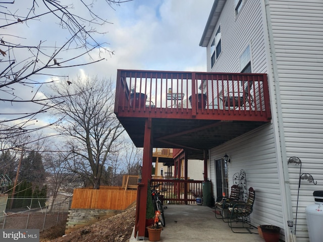 view of wooden terrace