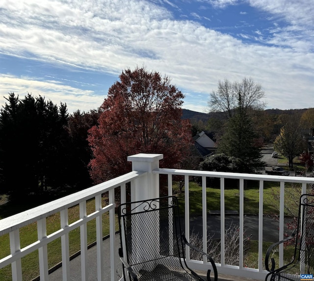 view of balcony