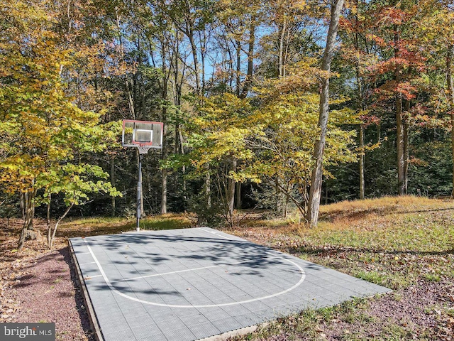 view of sport court