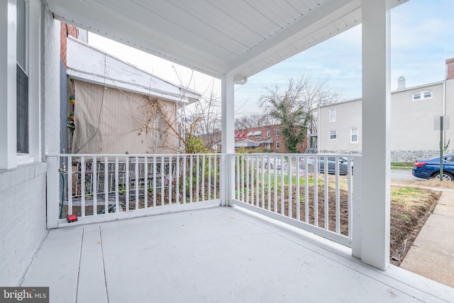 view of patio / terrace with covered porch