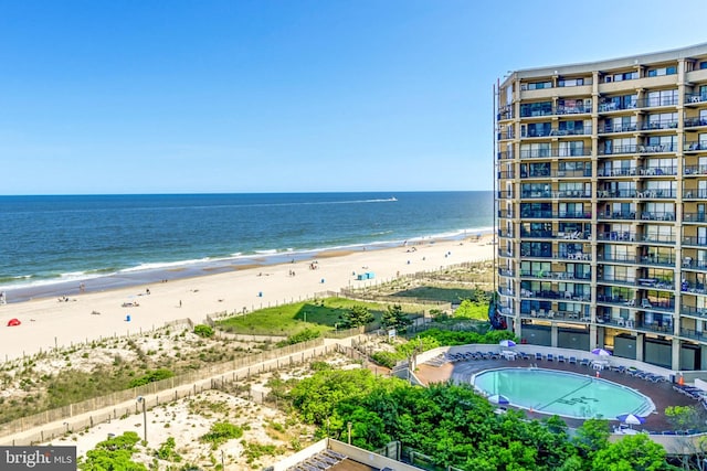 water view featuring a view of the beach