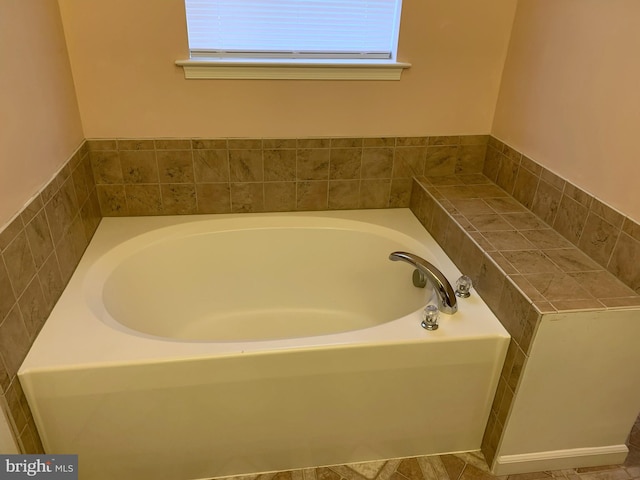 bathroom with a bath