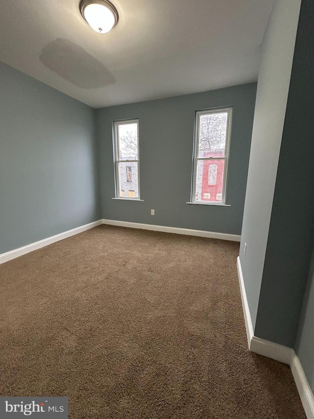 view of carpeted empty room