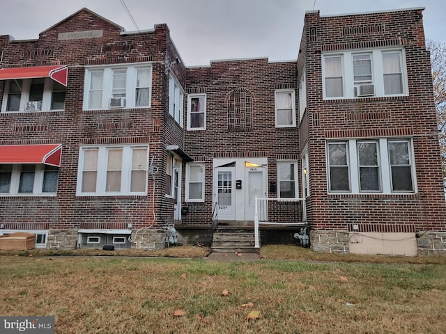 view of property with a front yard