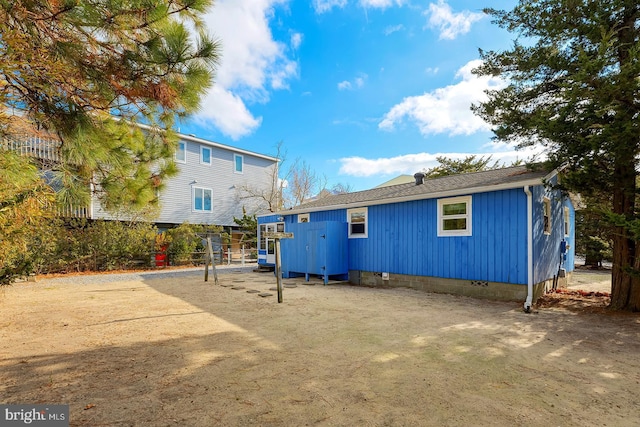 view of rear view of property