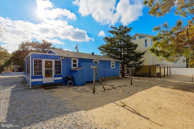 view of back of property