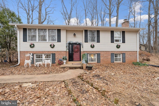 view of split foyer home