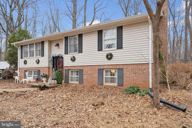 view of split foyer home