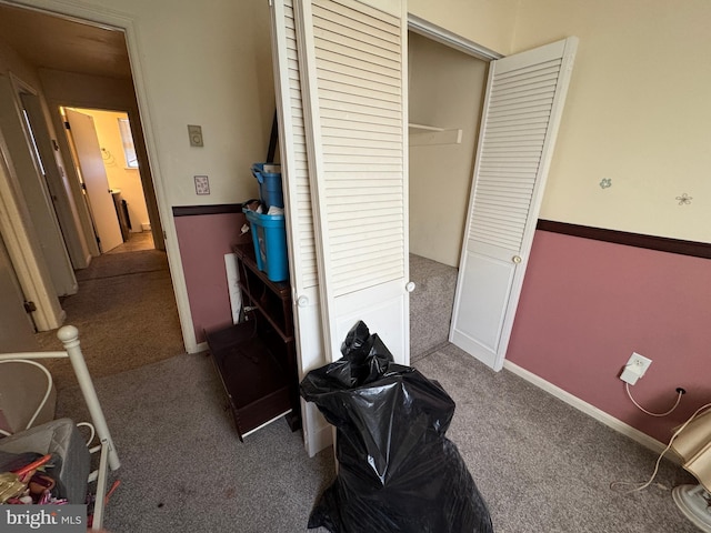 bedroom with carpet